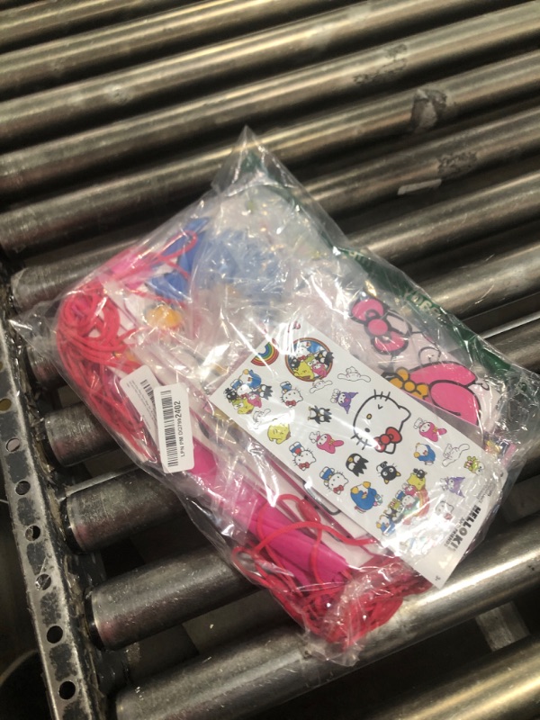 Photo 1 of Hello Kitty Party Favor Bags Set - Bundle with 12 Hello Kitty Drawstring Bags for Kid and Stickers | Hello Kitty Birthday Party Supplies