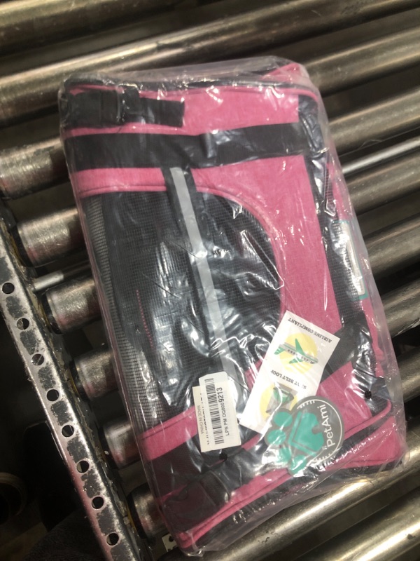 Photo 1 of PetAmi Airline Approved Pet Carrier for Cat, Soft Sided Dog Carrier for Small Dog, Cat Travel Supplies Accessories Indoor Cat, Ventilated Pet Carrying Bag Medium Large Kitten Puppy, Small Heather Pink