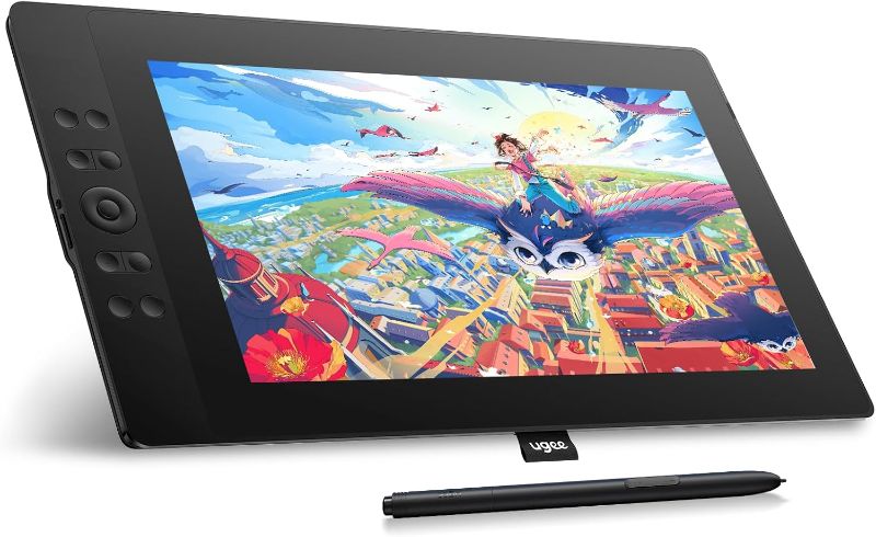 Photo 1 of UGEE 15.4 inch Drawing Tablet with Screen?143% sRGB UE16 Computer Graphics Tablet with Full-Laminated Screen 8+1 Hot Keys 16K Level Pressure Battery-Free Stylus?Drawing Pad for PC/Windows/Mac/Android
