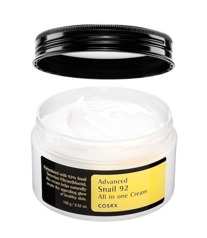 Photo 1 of COSRX Snail Mucin 92% Face Moisturizer, 3.52 Oz, Mothers day gifts for mom, Lightweight Moisturing Cream for Soft, Glowy Skin, Korean Skin Care, Korean Moisturizer Face Cream
