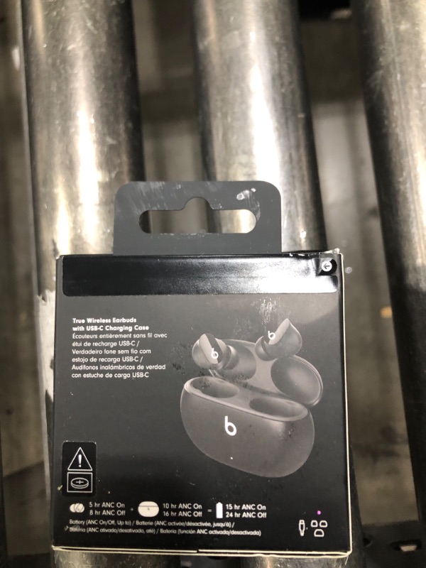 Photo 1 of Beats Studio Buds - True Wireless Noise Cancelling Earbuds - Compatible with Apple & Android, Built-in Microphone, IPX4 Rating, Sweat Resistant Earphones, Class 1 Bluetooth Headphones - Black