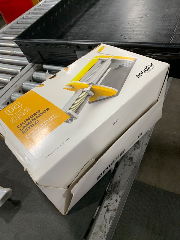 Photo 1 of 11in (28cm) Chrome Dough Laminator Cylinder - Pasta Maker with Thickness Control - Grey