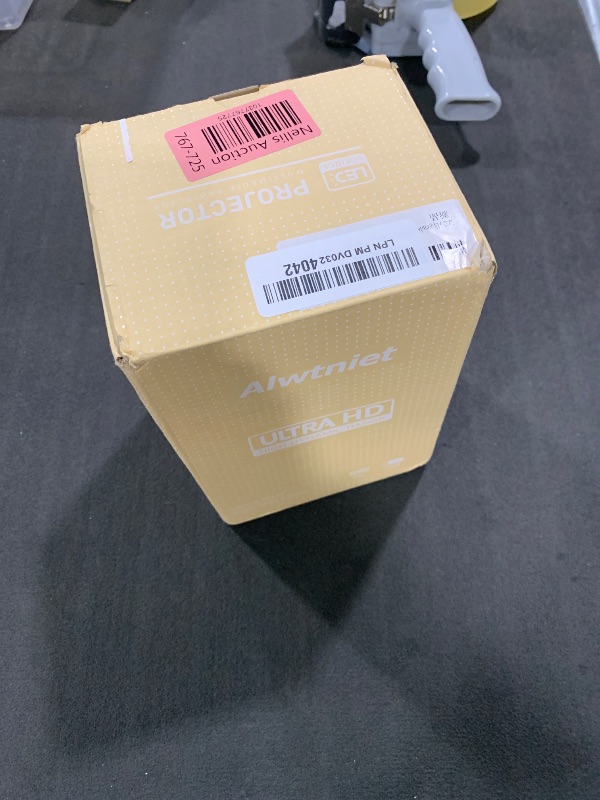 Photo 1 of HY300PRO Mini Projector with Wifi and Bluetooth, Portable Projector 4K Support, Auto Keystone, Air Mouse Remote, Voice Control, 180 Degree Rotation Smart Proyector for Outdoor/Bedroom/Movie