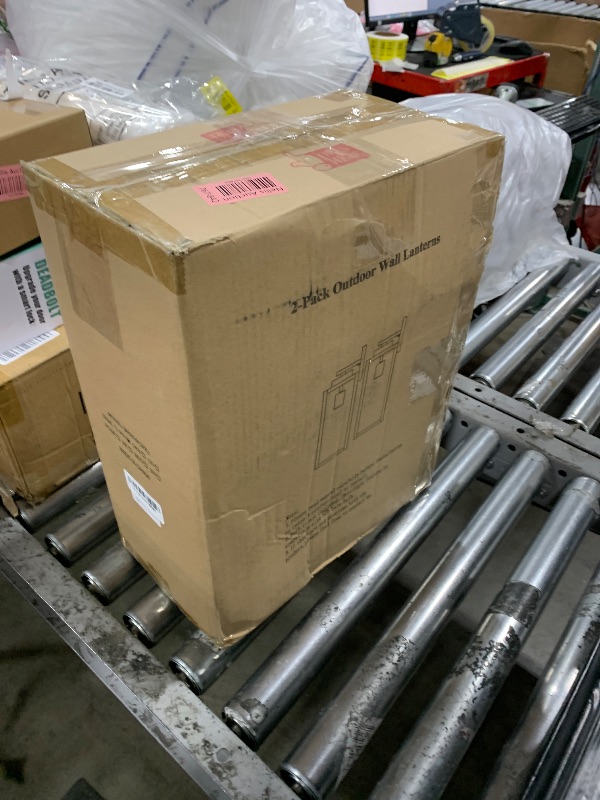 Photo 1 of Large Size Outdoor Wall Light Fixtures, Exterior Lighting Fixtures Porch Sconces Wall Mounted, Waterproof White Outdoor Wall Lanterns Lamps, Outside Lights for House Patio Front Door Entryway, 2-Pack