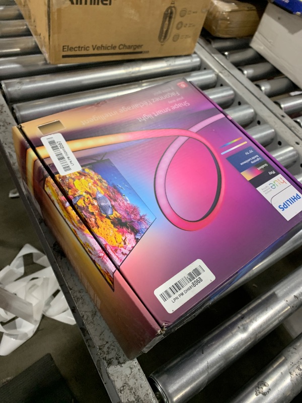 Photo 1 of Philips Hue 75" Smart TV Light Strip - White and Color Ambiance LED Color-Changing TV Backlight - Sync with TV, Music, and Gaming - Requires Bridge and Sync Box - Control with App or Voice Assistant
