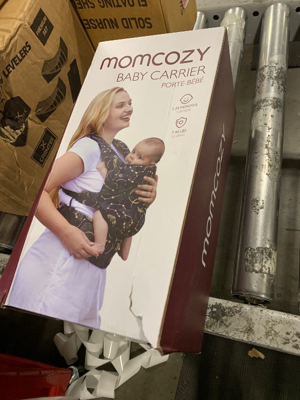 Photo 1 of Momcozy Baby Carrier - Ergonomic, Cozy and Lightweight Carrier for 7-44lbs, Effortless to Put On, Ideal for Hands-Free Parenting, Enhanced Lumbar Support, Purehug for Infant to Toddler, Black