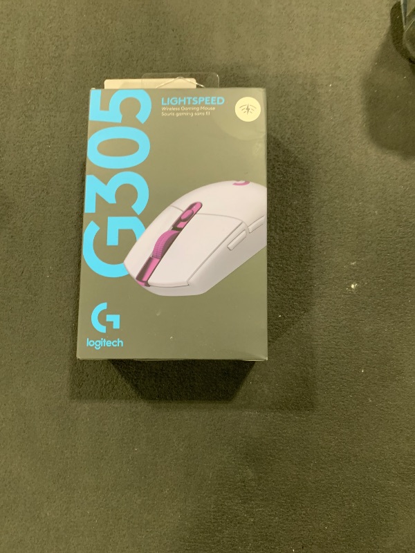 Photo 1 of Logitech G305 LIGHTSPEED Wireless Gaming Mouse, Hero 12K Sensor, 12,000 DPI, Lightweight, 6 Programmable Buttons, 250h Battery Life, On-Board Memory, PC/Mac - Lilac
