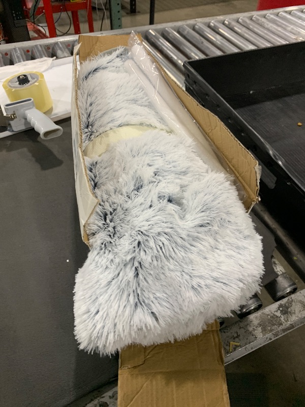 Photo 1 of Snugglesinto Plush and Fuzzy Shaggy Couch Cover, Faux Fur Sofa Cover, Water Resistant Slipcover, Non-Slip Furniture Protector for Kids,Dogs,Cats.(Magic Gray, Large Sofa)