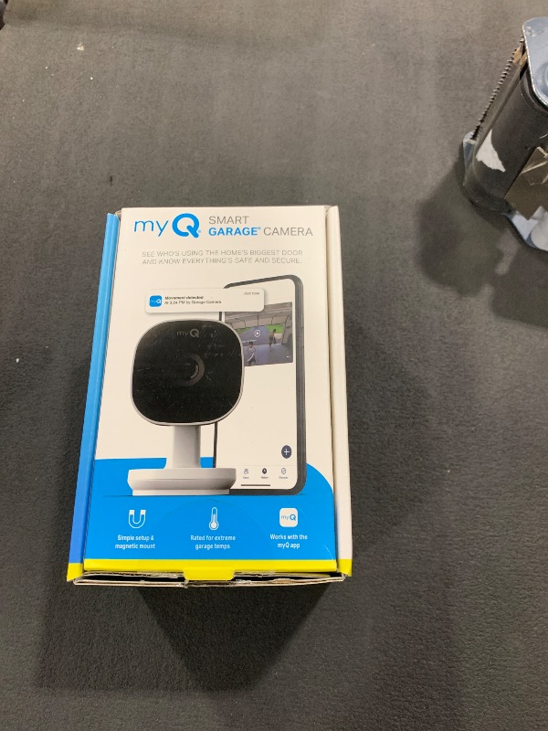 Photo 1 of myQ Smart Garage Security Camera – 1080p HD Video, Night Vision, Motion Detection, Magnetic, Wi-Fi, Two-Way Audio, Smartphone Control