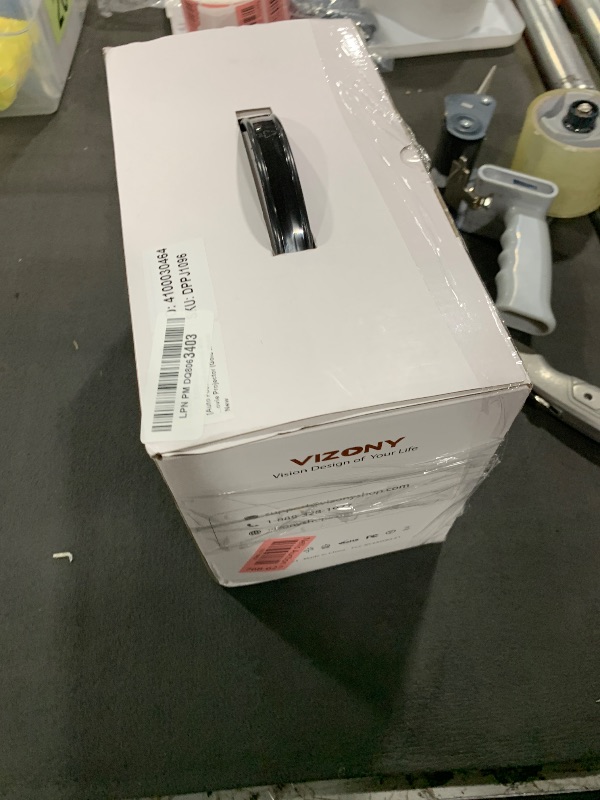 Photo 1 of VIZONY E1 Pro Netflix-Certified Smart Projector, 550 ANSI Lumens, WiFi Bluetooth, Auto Focus & Keystone, Native 1080P & 4K Support, Full-Sealed Optical Engine, Portable Home Theater for Indoor/Outdoor