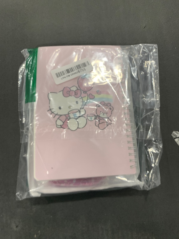 Photo 1 of Cute Kitty School Supplies Set - Gel Pens, Journal Notebook, 50 Stickers, Pencil Cse, Kawaii Stationery Set, Back to School Gift, Red Kitty