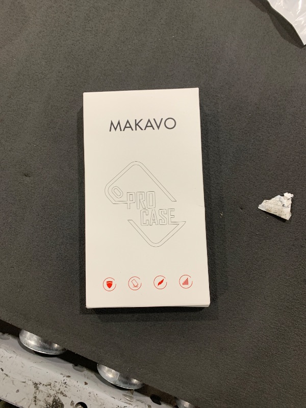 Photo 1 of MAKAVO Magnetic for iPhone 14 Pro Case, Compatible with MagSafe, Built-in Camera Lens Protector, Logo View, Military Grade Drop Proof Phone Case Cover, Titanium Gray
