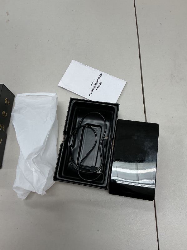 Photo 1 of Qxpztk 10 in 1 Indoor Air Quality Monitor with Portable Sensors for CO2, PM2.5, Temperature & Humidity,VOC Sensor and AQI,Accurate Formaldehyde,CO2 Detector Monocular,Suitable for Home,Black E1