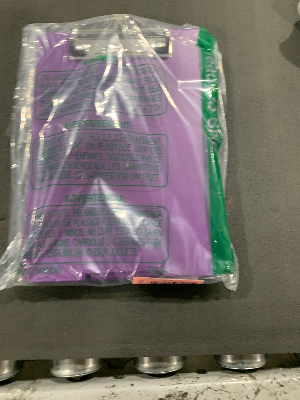 Photo 1 of Meiikun Small Clipboard with Storage, A5 Clipboards with Pen Holder, Clip Boards 6x9 Mini Plastic Clipboard with Low Profile Clip for Classroom, School, Office Supplies (Purple)