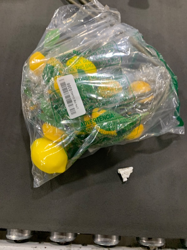 Photo 1 of Maysing 13 Pcs Faux Fruit Decoration Set Includes 3 Pcs 31.5 Inch Artificial Lemon Branch 10 Pcs 3 x 2 Inch Faux Yellow Lemon 5 Head Fake Fruit with Stem for Home Photography Prop Kitchen