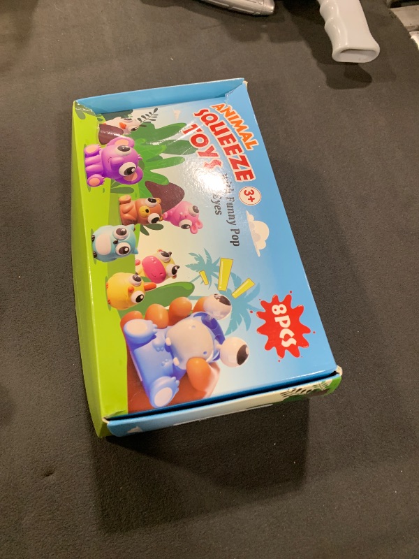 Photo 1 of 8 Pack Animal Squishy Fidget Toys, Cute Squishies Toys for Kids Adults, Pop Out Eyes Toy, Popping Eye Stress Relief Toy, Easter Basket Stuffers, Party Favors, Goodie Bag Stuffers and Classroom Prizes
