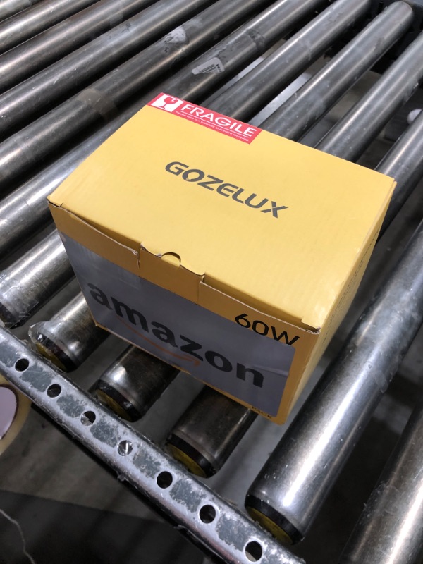Photo 1 of Gozelux Vintage LED Edison Bulbs 6W, Equivalent 60W Incandescent, Warm White 2700K, ST58 Antique LED Filament Bulbs with 90+ CRI, E26 Medium Base,Dimmable, Clear Glass, Pack of 6