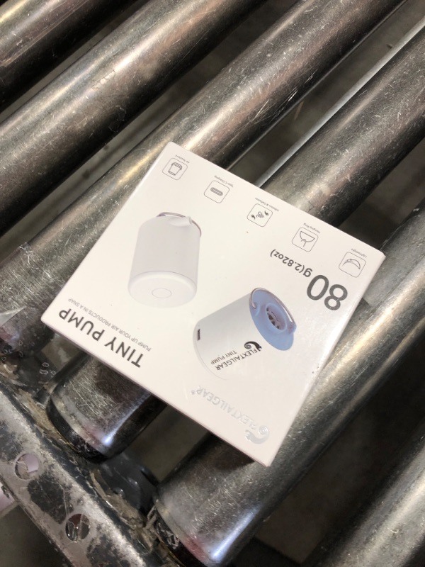 Photo 1 of FLEXTAILGEAR Tiny and Portable Air Pump Ultra-Mini Pump with 1300mAh Battery USB Rechargeable to Inflate Deflate for Pool Floats, Air Bed, Air Mattress Swimming Ring, Vacuum Storage Bags (Blue)