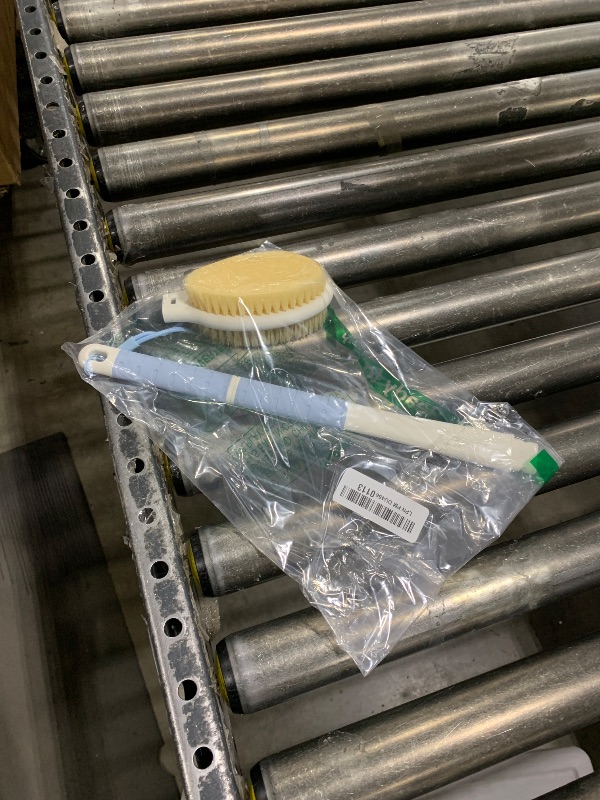 Photo 1 of Back Scrubber Body Shower Brush: Anti Slip Long Handle Bath Brush with Stiff and Soft Bristles