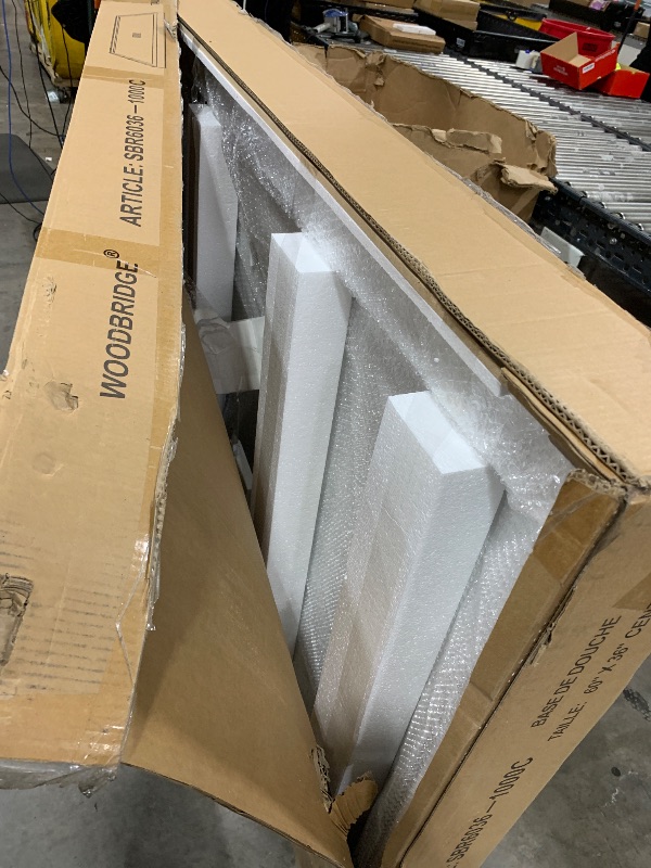 Photo 1 of WOODBRIDGE 60 in. L x 36 in. W x 75 in. H Alcove Solid Surface Shower Combo Kits with Glue Up Shower Walls