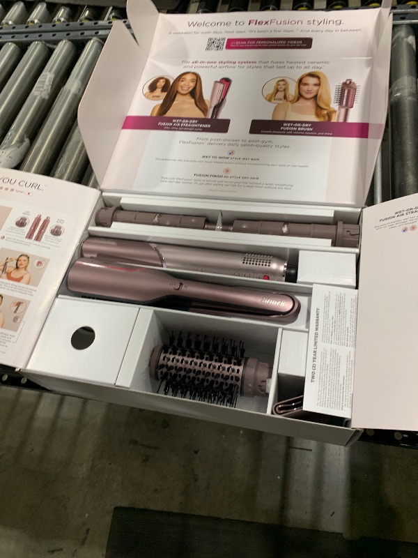 Photo 1 of Shark FlexFusion Hair Straightener & Powerful Hair Dryer with Fusion Hair Brush, Ceramic Air Styler