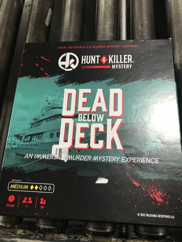 Photo 1 of Hunt A Killer: Dead Below Deck, Solve a Murder on a Yacht, Mystery Box Game for True Crime Fans, Murder Mystery Game for Adults, Play True Detective and Crack Unsolved Mysteries, Designed for Ages 14+