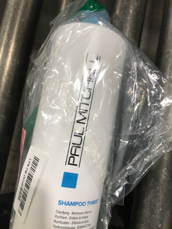 Photo 1 of Paul Mitchell Shampoo Three, Clarifying Shampoo, Cleanses Impurities + Removes Chlorine, For All Hair Types, Great For Swimmers, 33.8 fl. oz.