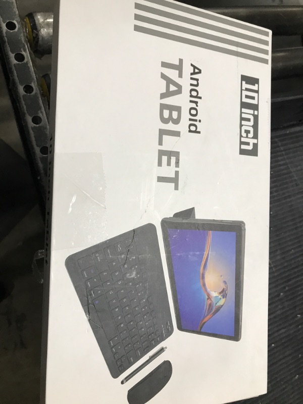 Photo 1 of Android 15 Tablet, 10.1 inch 12GB RAM+64GB ROM 1TB Expandable, 2 in 1 Tablets with Keyboard Case Mouse Stylus, 1.8GHz Quad-core, 1280*800 IPS Touch Screen, 8MP Dual Camera, 5G WiFi 6 BT 5.0 Tablet