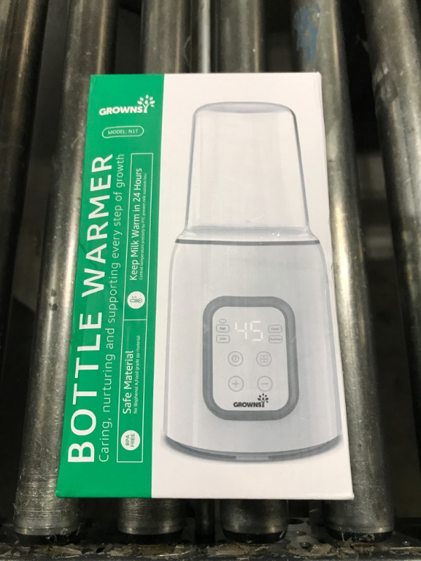 Photo 1 of GROWNSY Bottle Warmer, 8-in-1 Fast Baby Milk Warmer with Timer for Breastmilk or Formula, Accurate Temperature Control, Multifunctional Baby Bottle Warmers for All Bottles- Blue