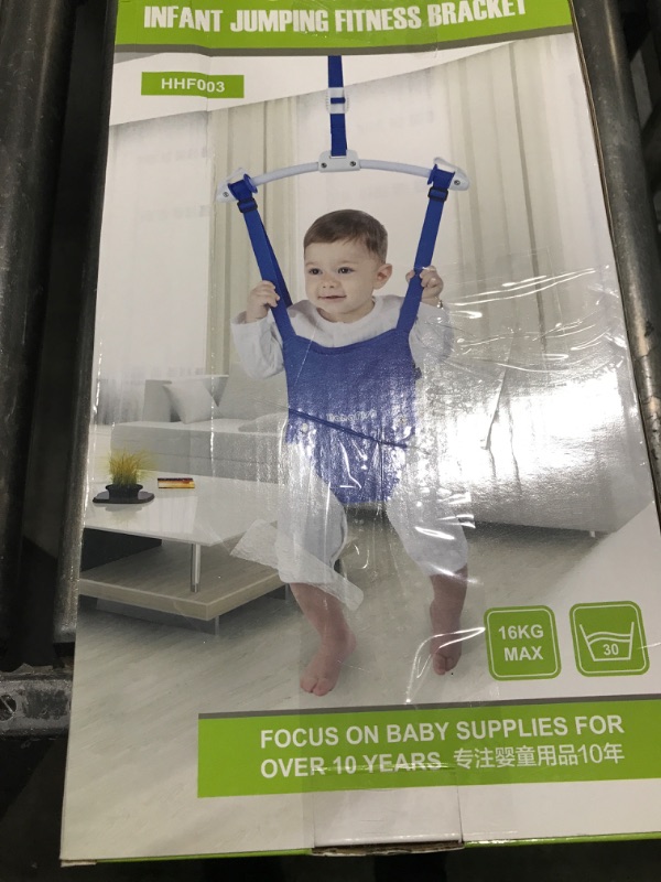 Photo 1 of Baby Door Jumpers and Bouncers Exerciser Set with Door Clamp Adjustable Strap for Toddler Infant 6-24 Months CPC & CE Certified
