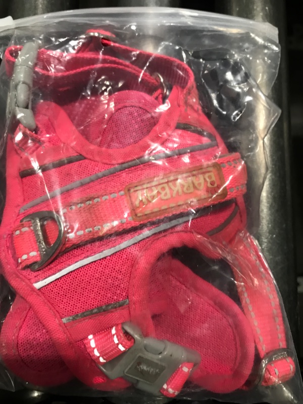 Photo 1 of BARKBAY Dog Harness No Pull with ID Tag Pocket - Heavy Duty, Reflective, Easy Control for Large Dogs (Pink,S)
