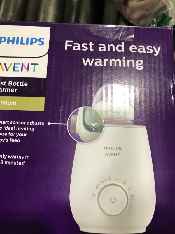 Photo 1 of Philips Avent Premium Fast Bottle Warmer, with Smart Temperature Control, Water Bath Technology, Automatic Shut-Off, Model SCF358