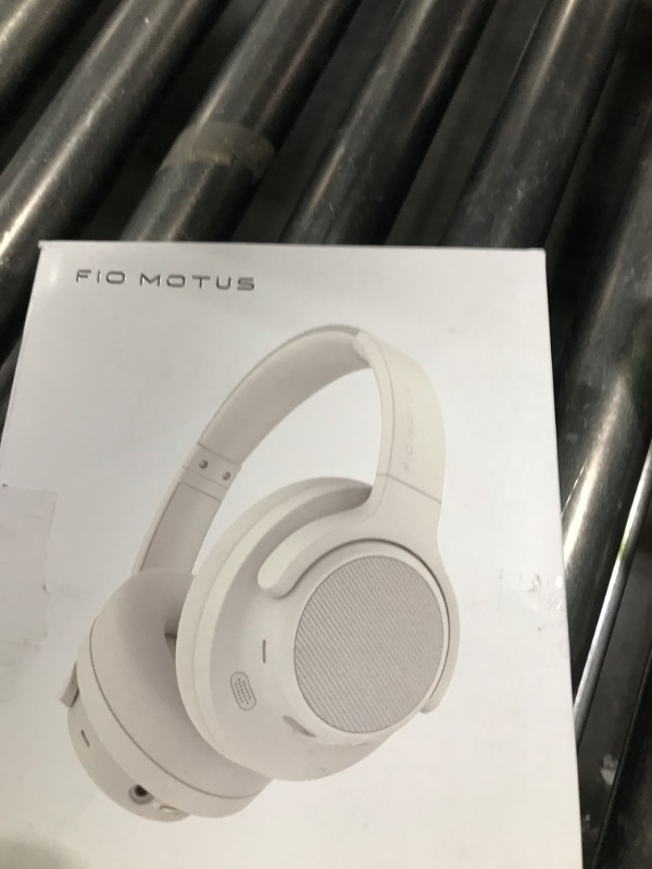 Photo 1 of FIO MOTUS Noise Cancelling Headphones: Wireless Over Ear Bluetooth Headphones with 130H Playtime - Hi-Res Sound Custom EQ via App Deep Bass Comfort Fit Ear Cups for Travel Home Office