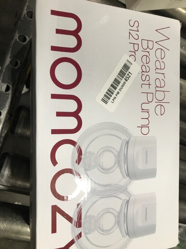 Photo 1 of Momcozy Wearable Electric Breast Pump – Portable, Wireless, Adjustable Suction, Soft DoubleFit Flanges, Smart Display (24mm, 2-Pack, Light White)