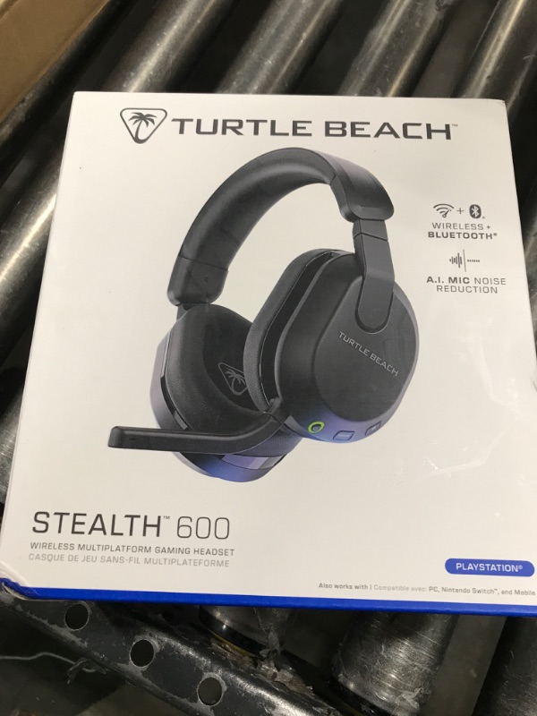 Photo 1 of Turtle Beach Stealth 600 Wireless Multiplatform Amplified Gaming Headset for PS5, PS4, PC, & Mobile – Bluetooth, 80-Hr Battery, Noise-Cancelling Flip-to-Mute Mic, 50mm Speakers – Black