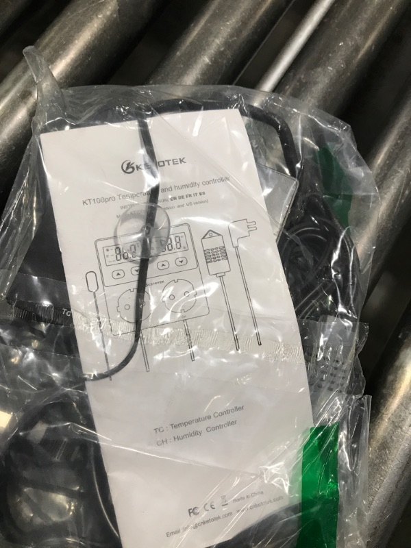 Photo 1 of KETOTEK Digital Temperature and Humidity Controller Outlet, Reptile Thermostat Plug Dual Stage Pre-Wired for Mushroom Greenhouse Homebrew
