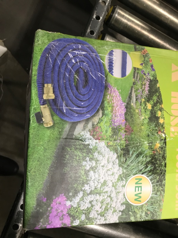 Photo 1 of 100 FT Garden Hose, 2025 New Flexible Water Hose 100FT with Leakproof Solid Brass Fittings, Reinforced Extra Strong Outer Fabric & Durable 3-layer Inner Core, Ultra Lightweight, No Kink, No Tangle