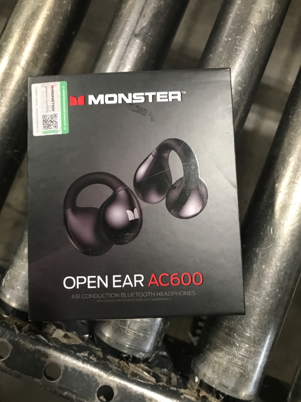 Photo 1 of Monster Open Ear AC600 Headphones, Bluetooth 5.4 Wireless Earbuds with HiFi Stereo, Clip-On Earbuds with ENC Clear Call, 21H Playtime, Touch Control, IPX6 Waterproof Wireless Headphones for Sport