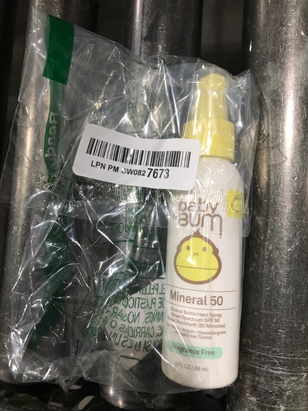 Photo 1 of Sun Bum Baby Bum SPF 50 Sunscreen Spray | Mineral UVA/UVB Face and Body Protection for Sensitive Skin | Fragrance Free | Travel Size | 3 FL OZ
