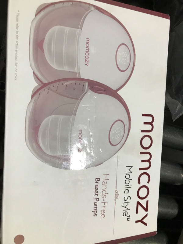 Photo 1 of Momcozy Breast Pump Hands Free Mobile Style | M6, Wearable Breastfeeding Pump Ideal Rhythm for More Milk, DoubleFit Flange More Fit & Discreet with 3 Modes & 9 Levels, 24mm - 2 Pack Cozy Red