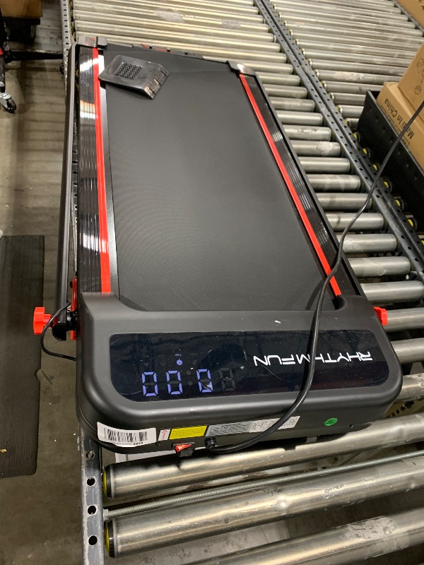 Photo 1 of RHYTHM FUN Incline Foldable Treadmill, Walking Pad Treadmill with Incline, 300 lbs Portable Treadmills 