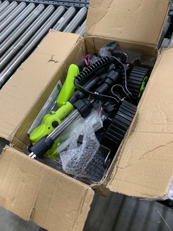 Photo 1 of 6 Inch Electric Weed Wacker with Wheels, Lightweight Electric Weed Eater