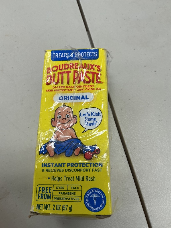 Photo 1 of Boudreaux's Butt Paste Diaper Rash Ointment, Zinc Oxide, 2-Ounce Box (Pack of 4)
