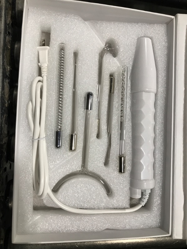 Photo 1 of NuDerma Professional Skin Therapy Wand - Portable Skin Therapy Machine with 6 Neon & Argon Wands – Boost Your Skin – Clear Firm & Tighten