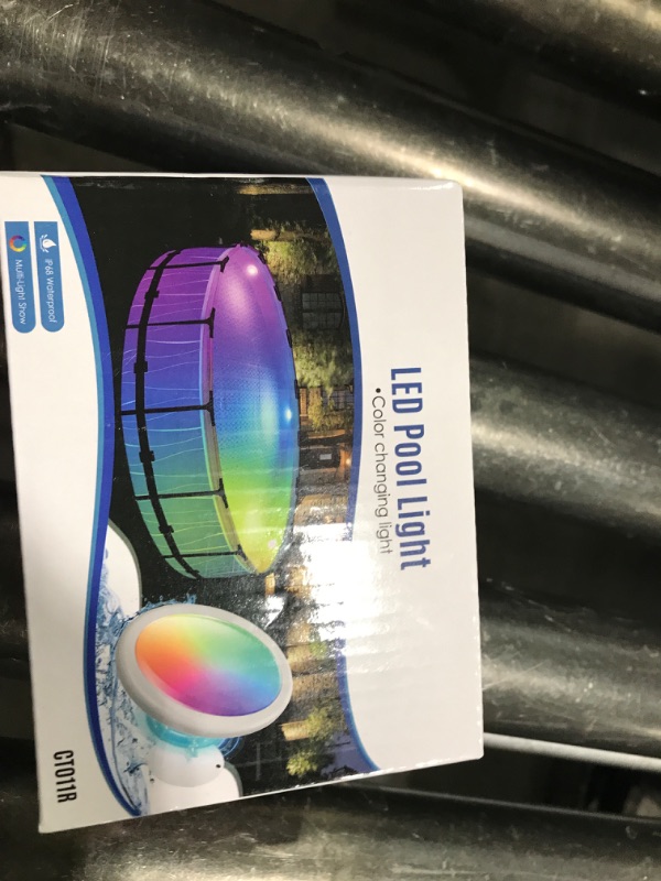 Photo 1 of Goallim Pool Lights for Above Ground/Inground Pools, Upgraded Rechargeable Submersible LED Pool Lights w/Remote, Waterproof Pool Lights w/Magnet, Dynamic Color Underwater Pool Lights Accessory -1PCS
