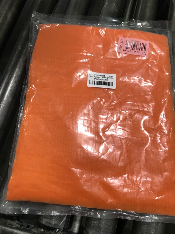 Photo 1 of SpaceDresser Basic Rod Pocket Sheer Voile Window Curtain Panels White 1 Pair 2 Panels 60 Width 108 Inch Long for Kitchen Bedroom Children Living Room Yard(Orange,60 W x 108 L)