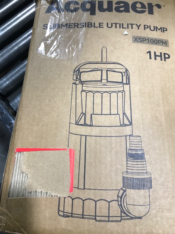 Photo 1 of Acquaer 1HP Sump Pump, 4345GPH Submersible Water Pump for Water Removal in Hot Tubs, Pools, Basements, and Garden Ponds