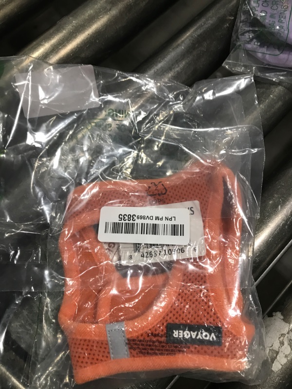 Photo 1 of Best Pet Supplies Voyager Step-In Air Dog Harness - All Weather Mesh, Reflective, No Pull Harness for Small, Medium Dogs, Cats - Secure with Hook & Loop Fastener, Buckle, Double D-Rings - Orange, XXS