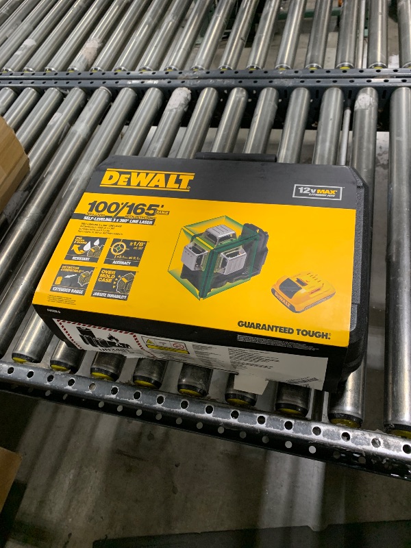 Photo 1 of DEWALT 12V MAX Laser Level, Green Line Laser, 3-Way, 360 Degree Professional Laser, Cordless/Rechargeable