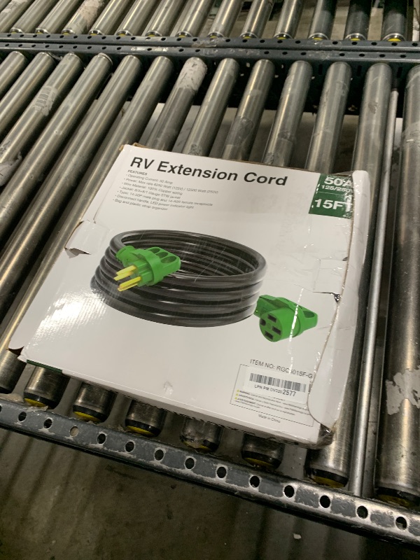Photo 1 of RVGUARD 50 Amp 15 Foot RV/EV Extension Cord, NEMA 14-50P/R Heavy Duty Extension Cord 